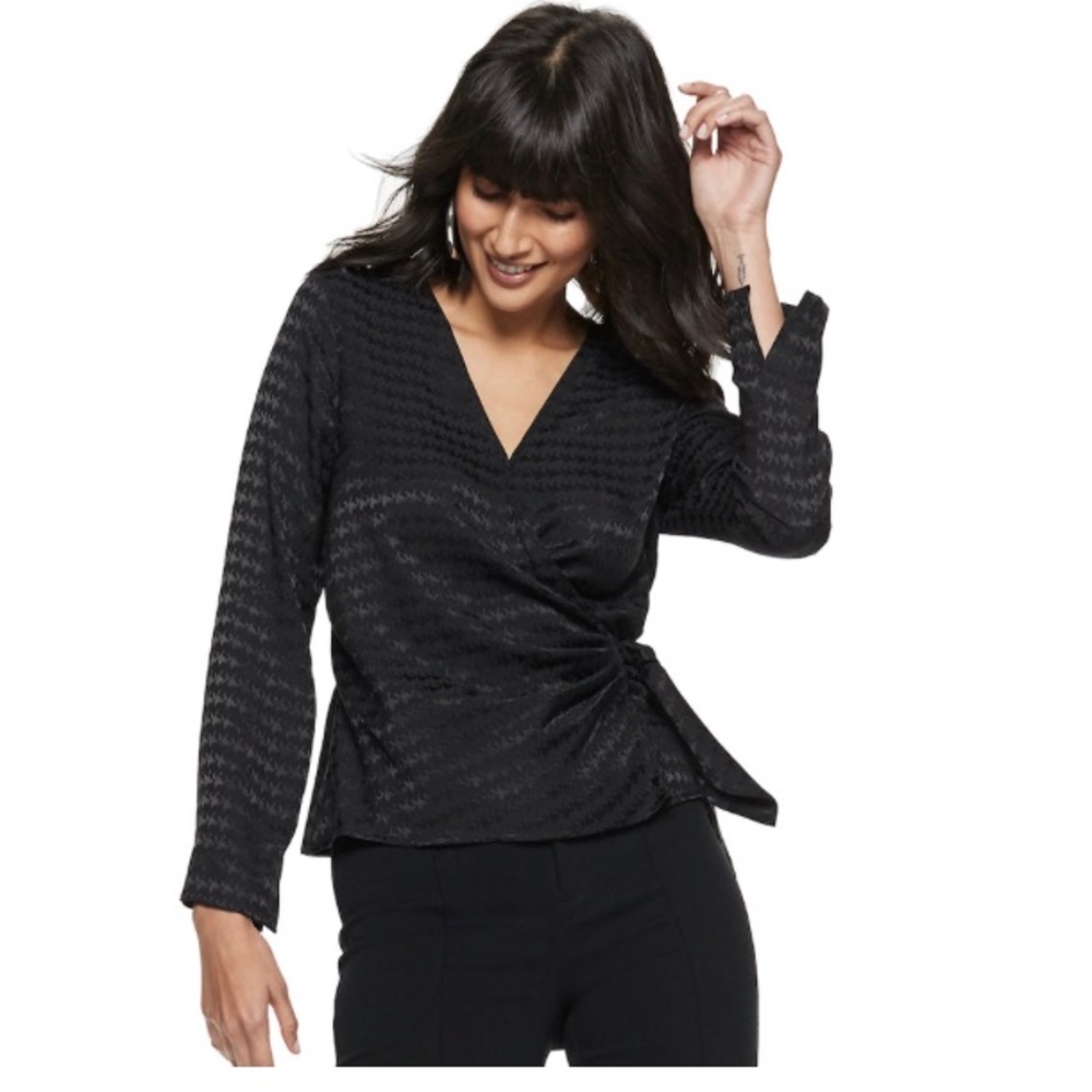 Nine West wrap blouse